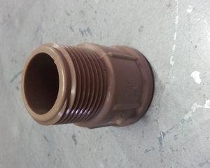 Adapter PVC Weldable Short W/ Thread 25mmx3/4" NBR 5648